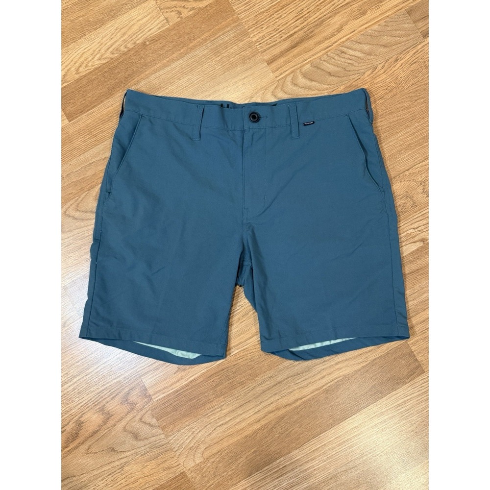 Hurley Men's Golf Shorts Sz 33 Nike Dri Fit Solid Lightweight Breathable Green